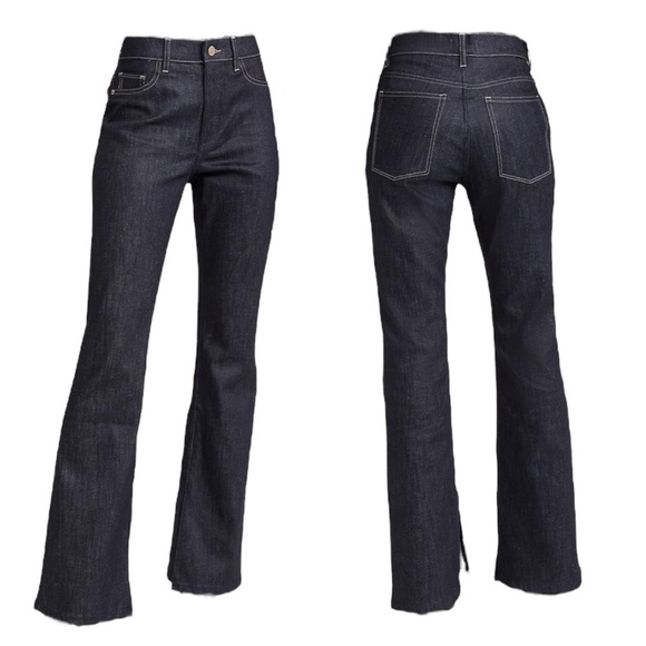 DL1961 Women’s Bridget Bootcut High Rise Instasculpt Jeans Indigo Coated Size 29 - Picture 1 of 14